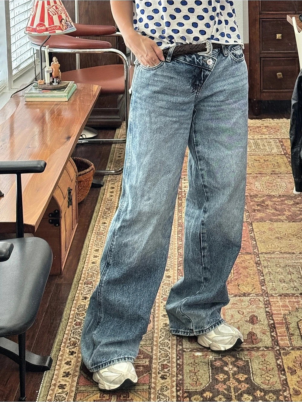 NWT PacSun Casey Low Rise Baggy Wide Leg Jeans Size 24